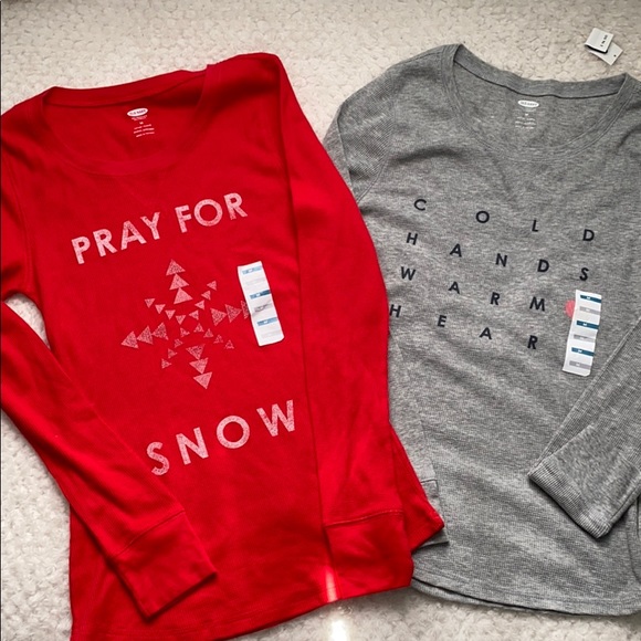 Old Navy Tops - Old Navy Winter Long Sleeve Tees